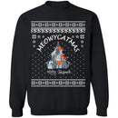 Meowy Ugly Catmas Christmas Sweater-1