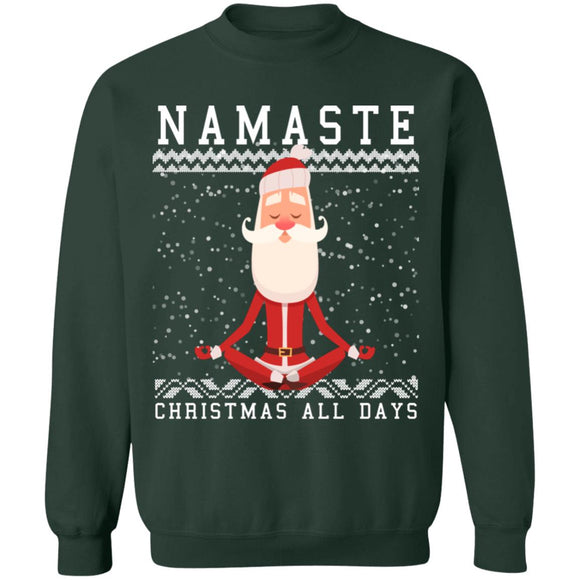 Ugly Christmas Namaste all days Sweater