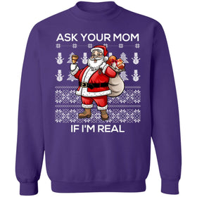 Buy purple Ask your mom if i Real Ugly christmas sweaters