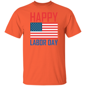 Buy orange Happy Labor day T-shirts &amp; Hoodie