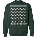Ugly Christmass Rudolf Pattern Crewneck Pullover Sweatshirt-5