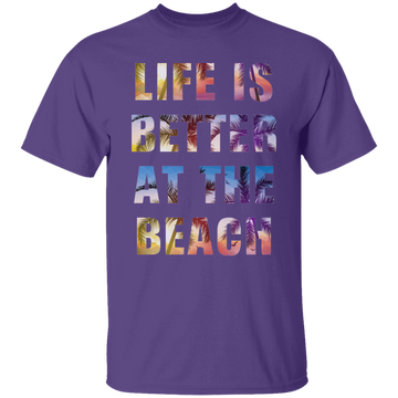 Buy purple Life is better at the beach T-Shirt and Hoodie