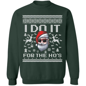 Buy forest-green Do it for the Hos Ugly christmas sweater