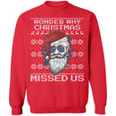 Wonder Why Christmas Missed Us Ugly Christmas Sweater-4