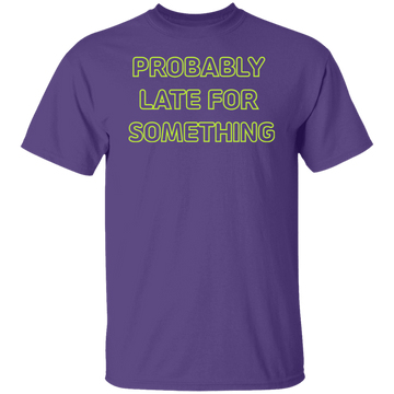 Buy purple Probably Late For Something  T-shirts &amp; Hoodie