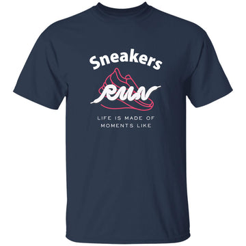 Buy navy Sneakers Run T shirts &amp; Hoodie