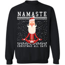 Ugly Christmas Namaste all days Sweater-1