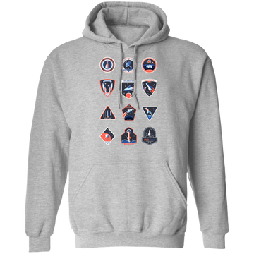 Buy sport-grey Space Sticker T-shirts &amp; Hoodie