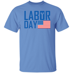 Buy carolina-blue Happy Labor day T-shirts &amp; Hoodie