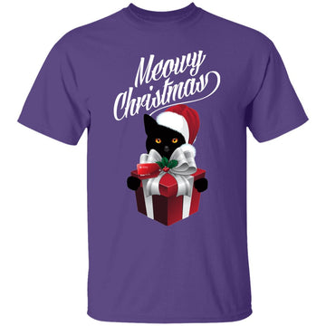 Buy purple Ugly christmas Meowy T-shirts &amp; Hoodie