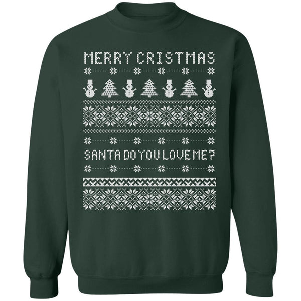 Ugly christmas Santa Do you Love Me? Sweaters
