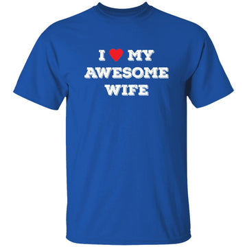 Buy royal i love awesome my wife  Funny T-shirts &amp; Hoodie