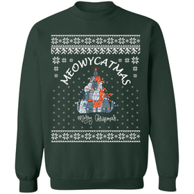 Buy forest-green Meowy Ugly Catmas Christmas Sweater