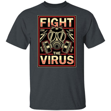 Buy dark-heather Fight Virus T-shirts &amp; Hoodie