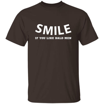 Buy dark-chocolate Smile if you like bald men T-shirts &amp; Hoodie