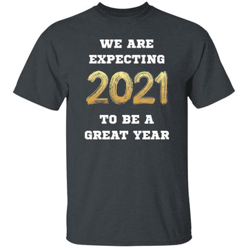 Buy dark-heather Pregnancy Announcement 2021 We Are Expecting