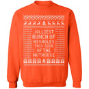 JOLLIEST BUNCH Of ASSHOLES - Ugly Christmas Sweater-8