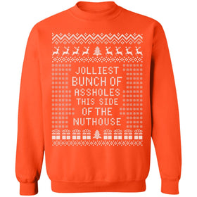 Buy orange JOLLIEST BUNCH Of ASSHOLES - Ugly Christmas Sweater
