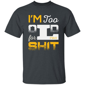 Buy dark-heather Funny old mens T-shirts &amp; Hoodie