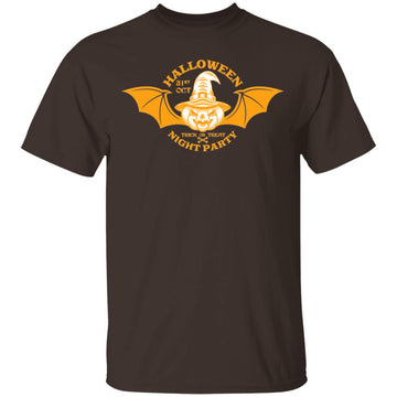 Buy dark-chocolate Halloween Night Party- T-shirts &amp; Hoodie