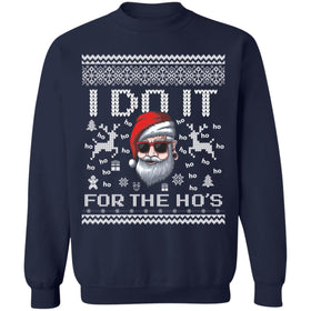 Buy navy Do it for the Hos Ugly christmas sweater