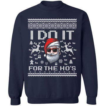 Buy navy Do it for the Hos Ugly christmas sweater