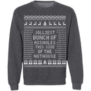 JOLLIEST BUNCH Of ASSHOLES - Ugly Christmas Sweater-9