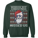 Wonder Why Christmas Missed Us Ugly Christmas Sweater-5