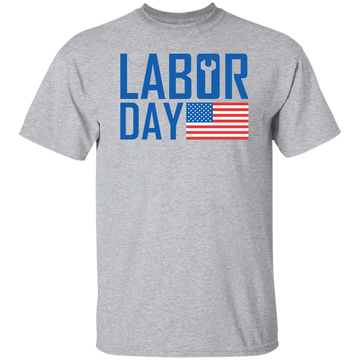 Buy sport-grey Happy Labor day T-shirts &amp; Hoodie