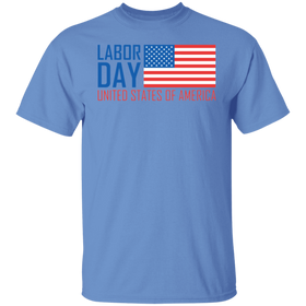 Buy carolina-blue Happy Labor day T-shirts &amp; Hoodie