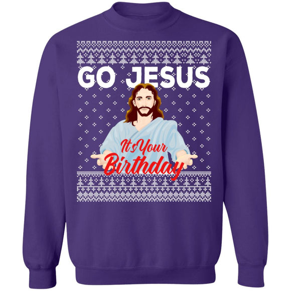Go Jesus Ugly Christmas Sweater