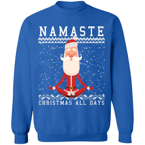 Ugly Christmas Namaste all days Sweater
