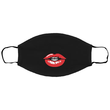 Red Lips Face Mask - 0