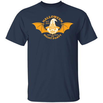 Buy navy Halloween Night Party- T-shirts &amp; Hoodie