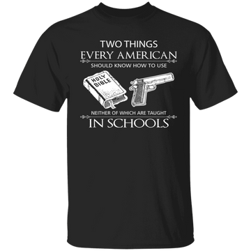 Buy black Two Things Every American T-Shirt &amp; Hoodie