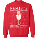 Ugly Christmas Namaste all days Sweater-3