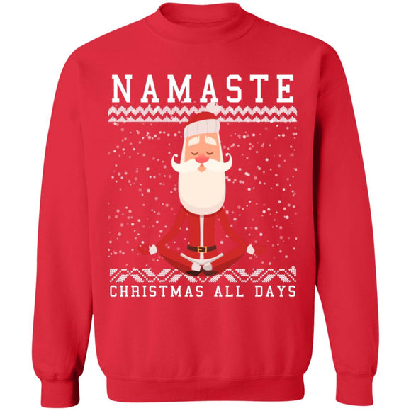Ugly Christmas Namaste all days Sweater
