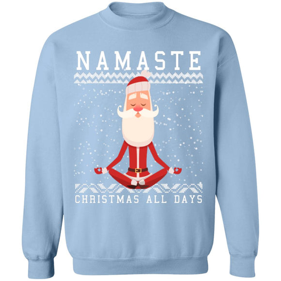 Ugly Christmas Namaste all days Sweater