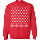 Ugly Christmass Rudolf Pattern Crewneck Pullover Sweatshirt-4