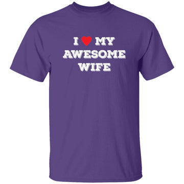 Buy purple i love awesome my wife  Funny T-shirts &amp; Hoodie