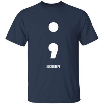 Buy navy SOBER Funny T-shirts &amp; Hoodie
