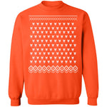 Ugly Christmass Rudolf Pattern Crewneck Pullover Sweatshirt