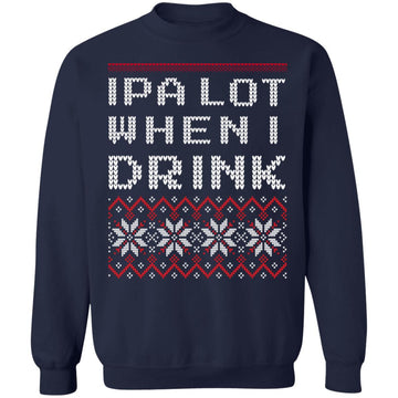 Buy navy IPA LOVE UGLY FUNNY SWEATER