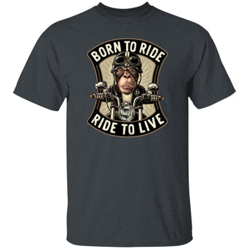 Buy dark-heather Monkey motorcycle ride Funny T-shirts &amp; Hoodie