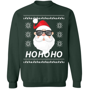 Buy forest-green funny HO! Ugly christmas sweater