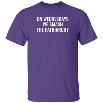 Buy purple On Wednesdays We Smash the Patriarchy T-Shirt