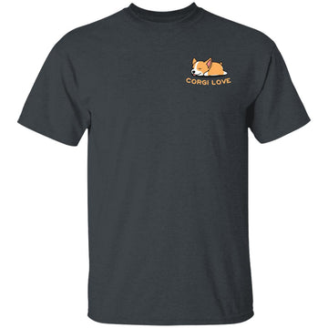 Buy dark-heather Corgi love T-shirts &amp; Hoodie