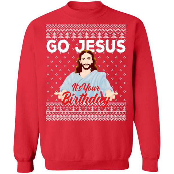 Go Jesus Ugly Christmas Sweater