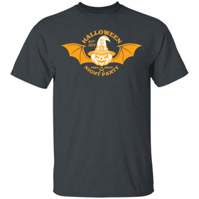 Buy dark-heather Halloween Night Party- T-shirts &amp; Hoodie
