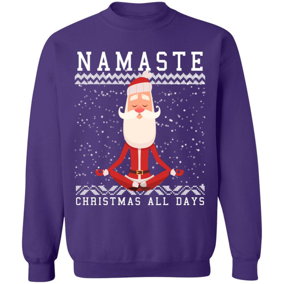 Ugly Christmas Namaste all days Sweater